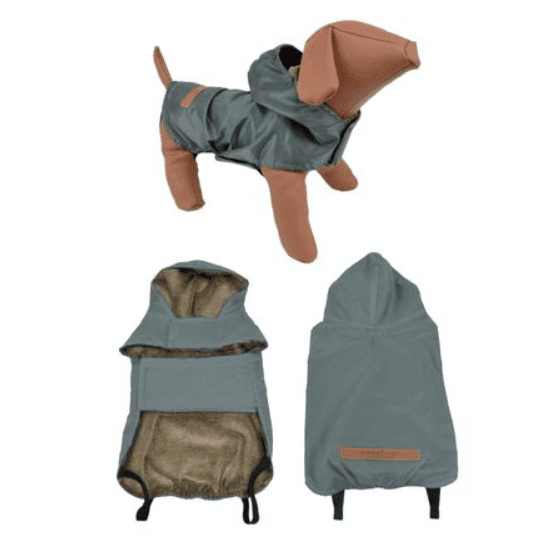 WoofModa Waterproof Jacket Dark Gray Small