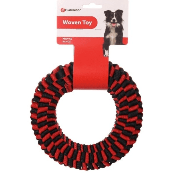 Flamingo Movas Ring Cord Red&Black Ø20cm