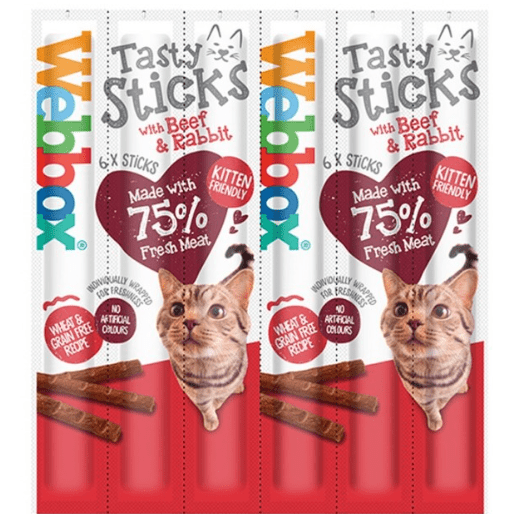 Webbox Tasty Sticks Beef & Rabbit 6x30gr