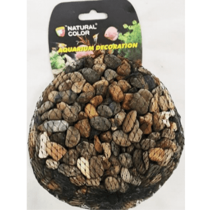 Natural Dark Multicoloured Gravel 0.6-0.9cm, 500gr