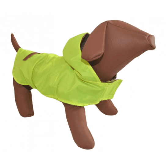 Woofmoda Neon Yellow Waterproof Jacket XS - Length: 28cm